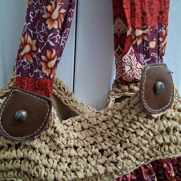 NWOT Boho Floral & Paisley Printed Tote Bag - Picture 6 of 9